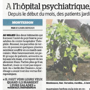 A l’hôpital psychiatrique l’apaisement se cultive