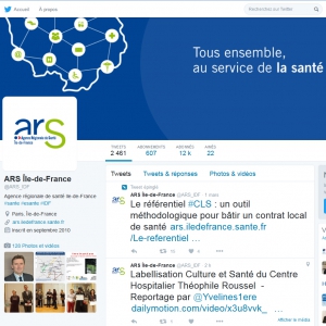 Twitter de l’ARS Île de France – 9 mars 2016