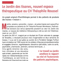 Le Jardin des Tisanes, nouvel espace thérapeutique au CH Théophile Roussel